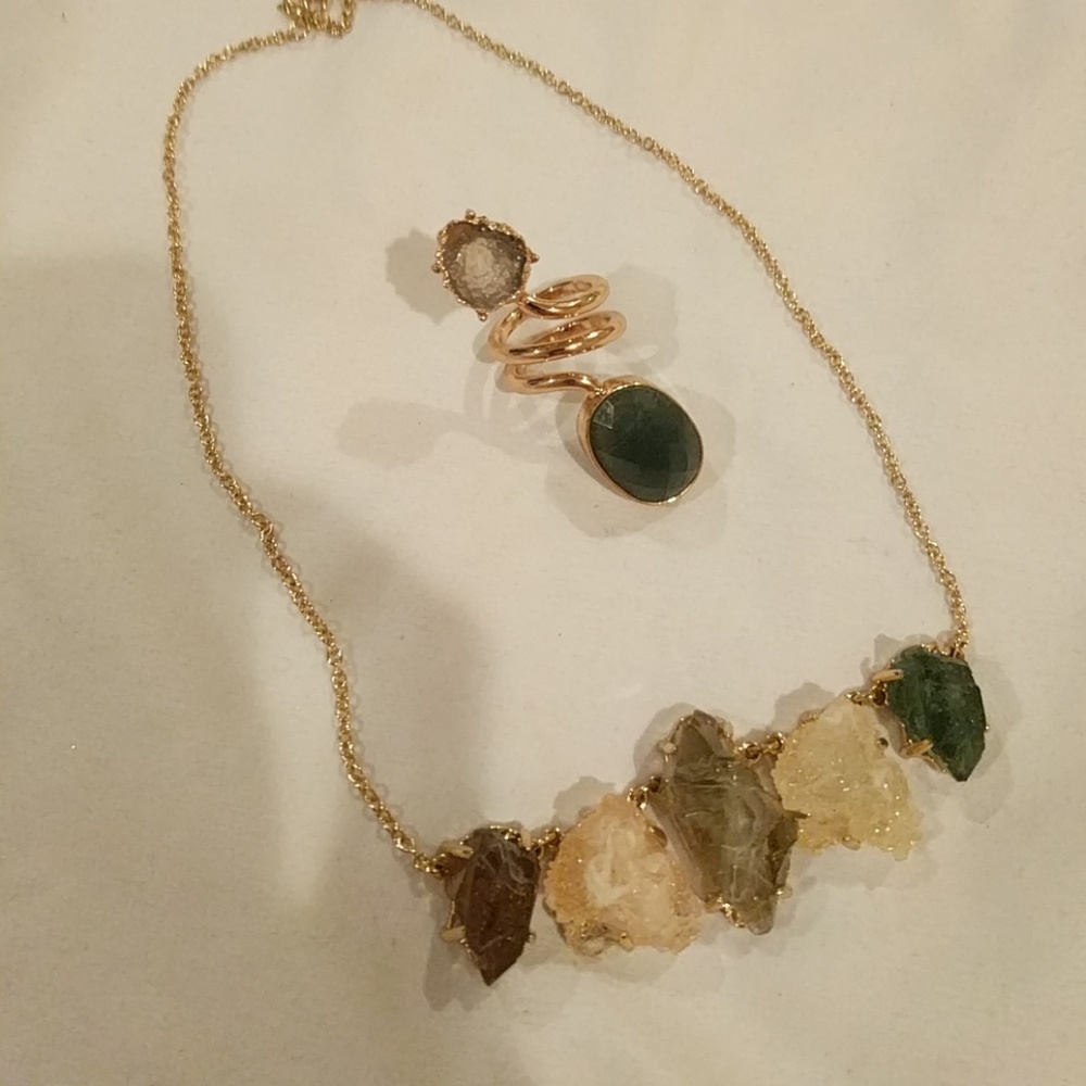Matching necklace and ring